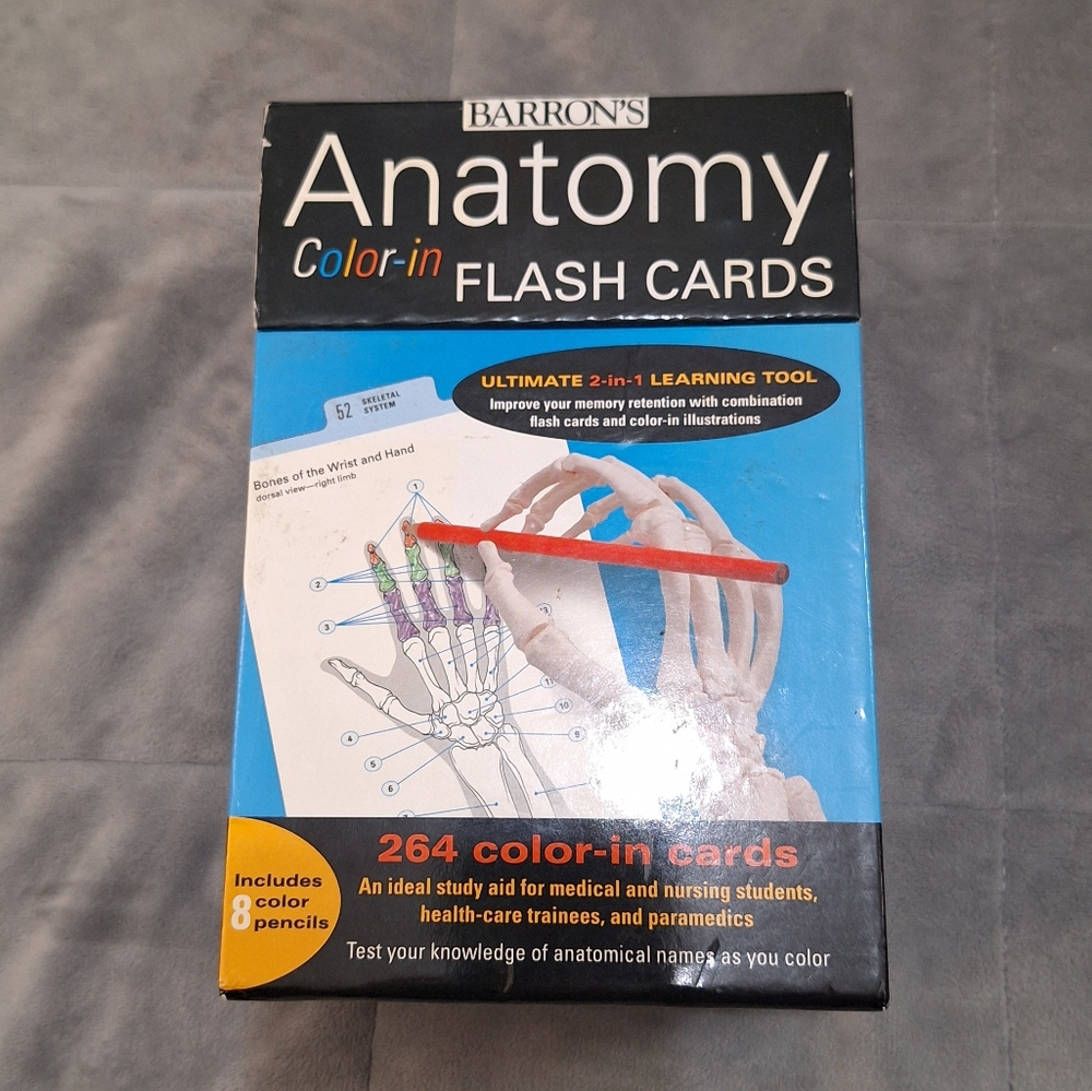 Barron's Colour In Anatomy Flash Cards